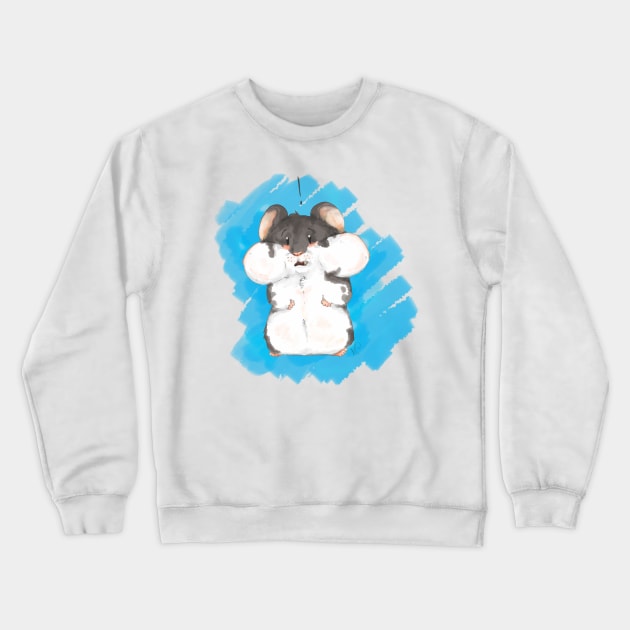 Busted hamster Crewneck Sweatshirt by quiwii